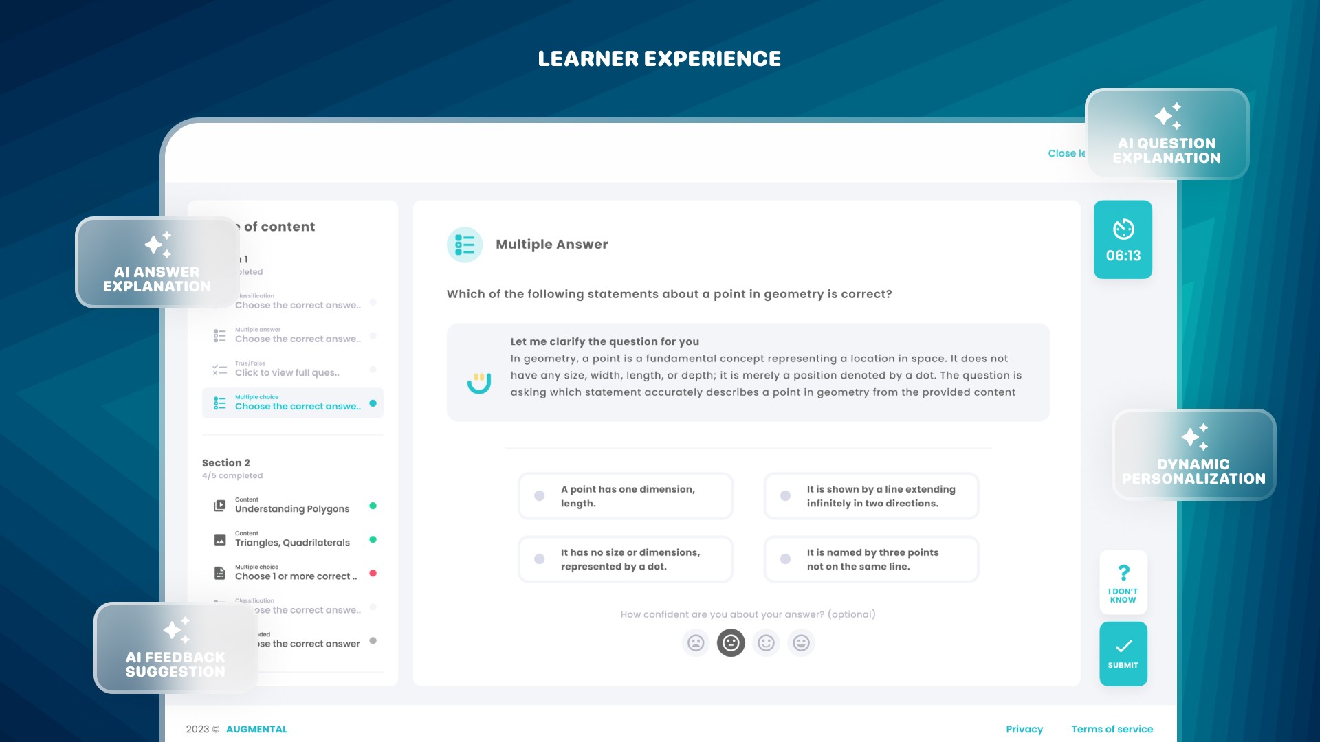 AI learning assistant