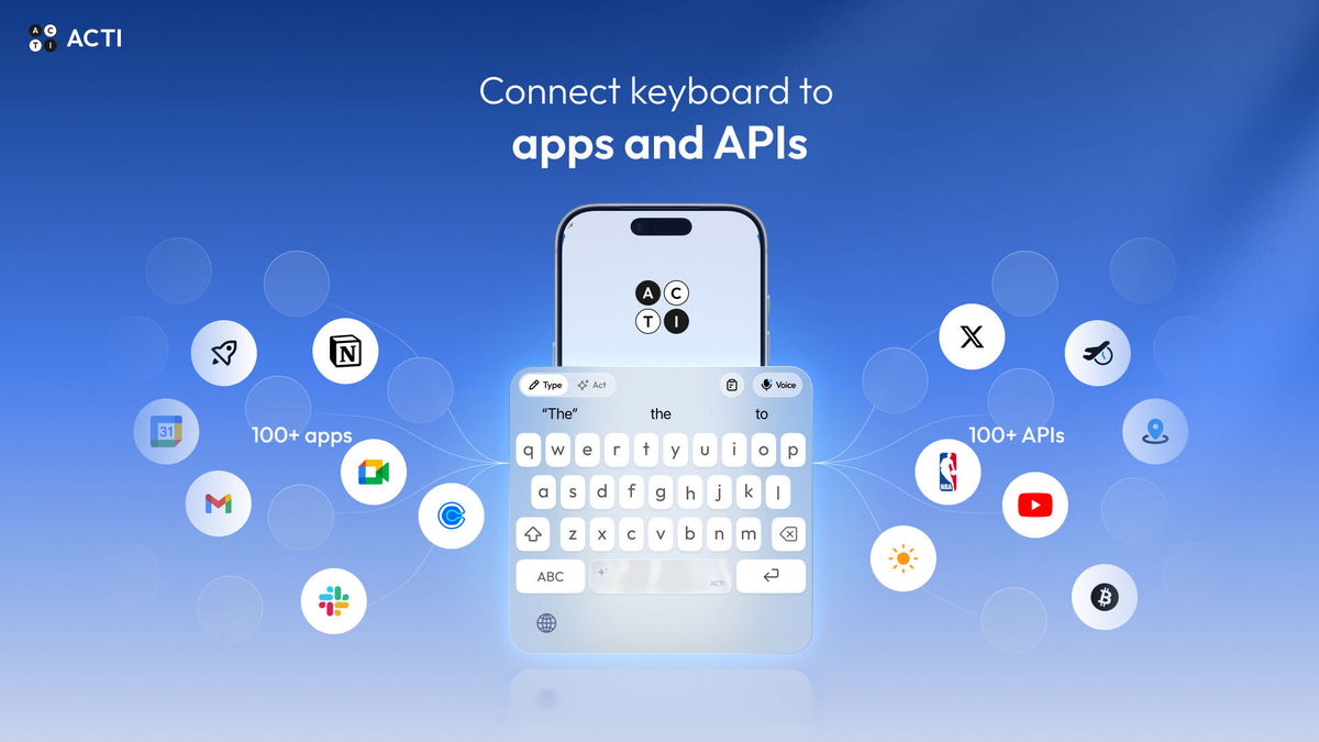 Connect keyboard to apps and APIs