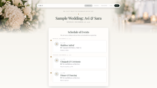 Sample Wedding Schedole on Website thumbnail