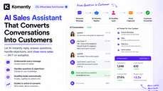 Turn Instagram and Facebook DMs into sales with Komently's AI Sales Assistant. Automatically answer questions, qualify leads, handle objections, capture emails, and continue conversations using AI or your own Gemini API key (BYOK). thumbnail