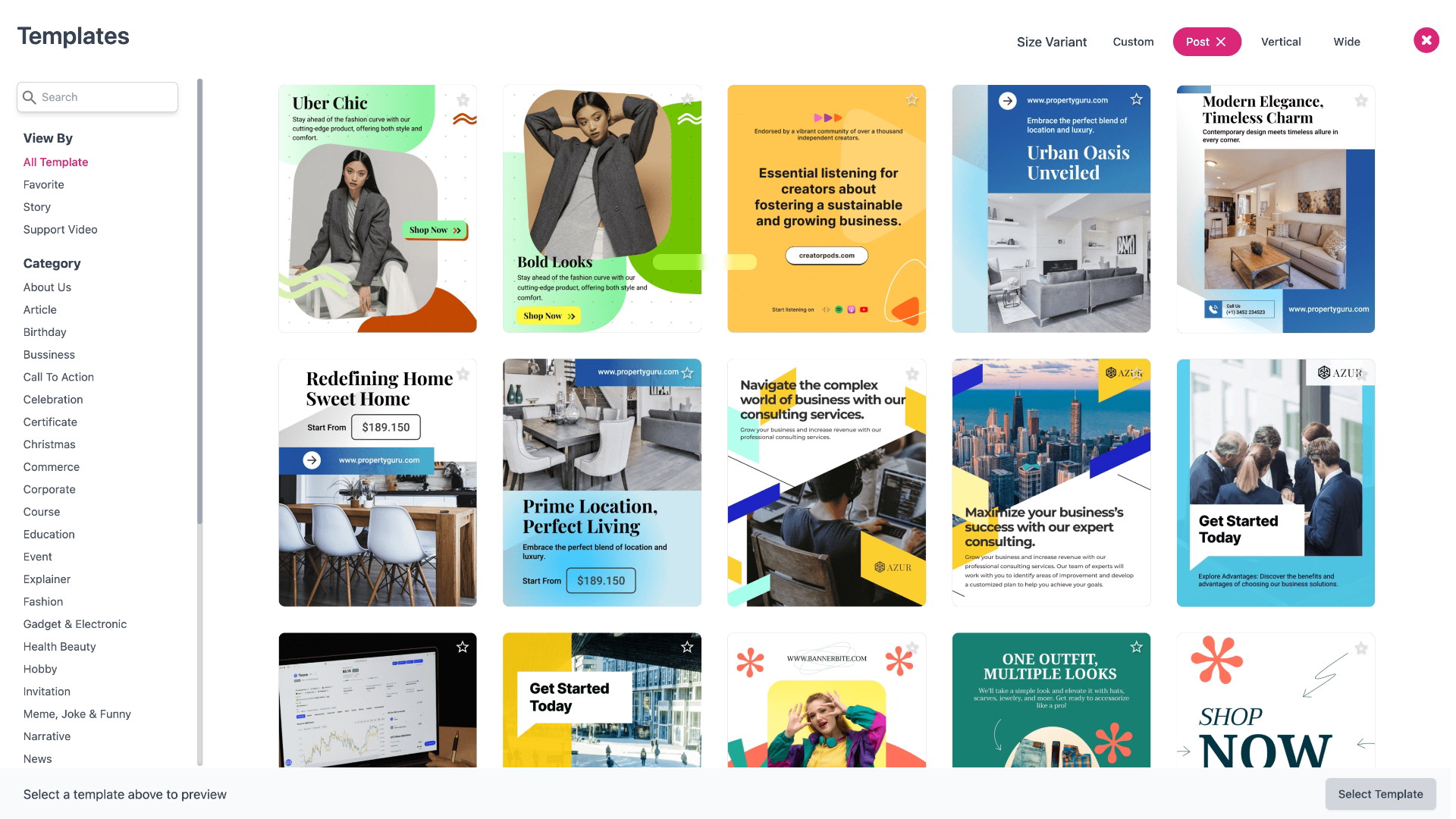 Template library