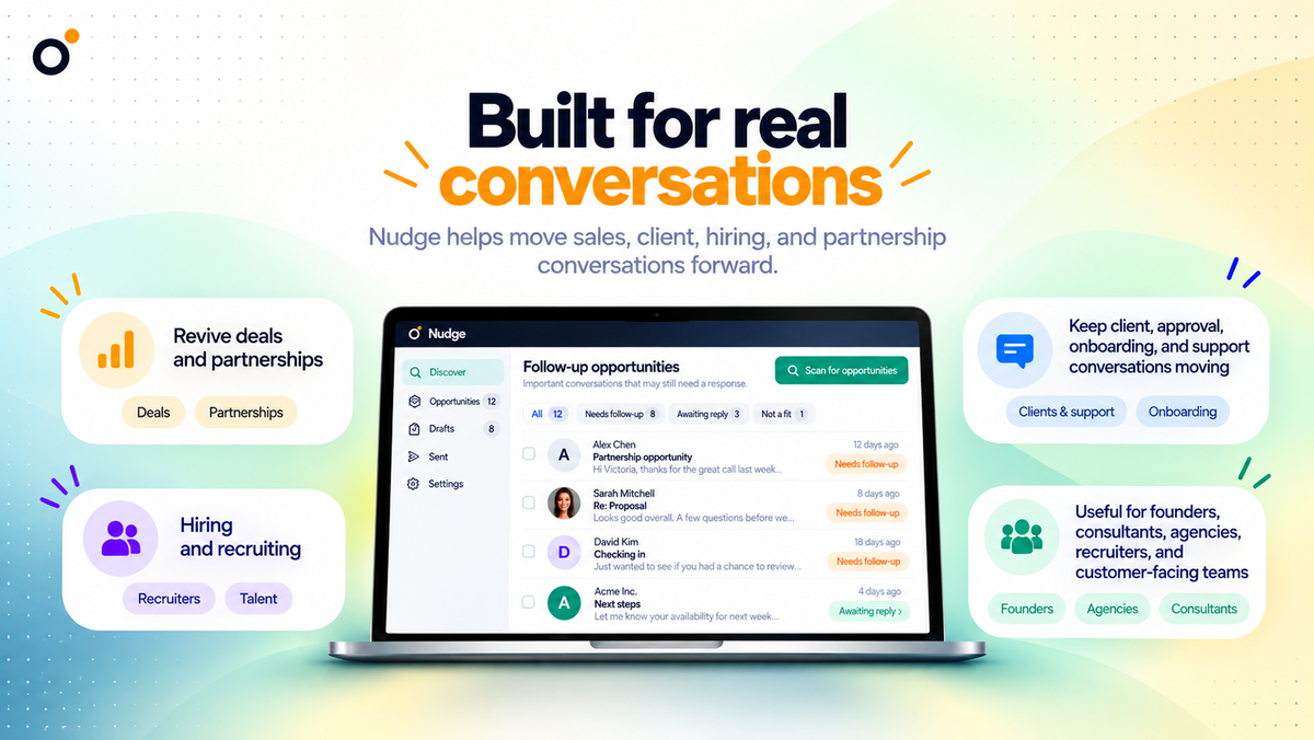 Keep every kind of conversation moving forward