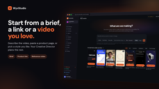 Start a video from a brief, a product link or a video you love thumbnail
