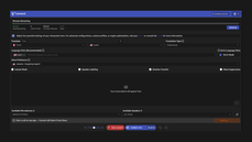 Connect desktop app interface showing live translation settings — language selection, voice preference, instant mode, speaker labeling, and noise suppression controls thumbnail