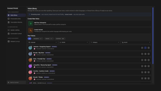 Connect Voice Library showing voiceprint cloning, voice variants, and a list of synthetic voice profiles thumbnail