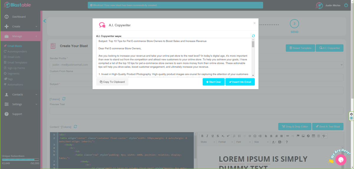 AI-powered email marketing
