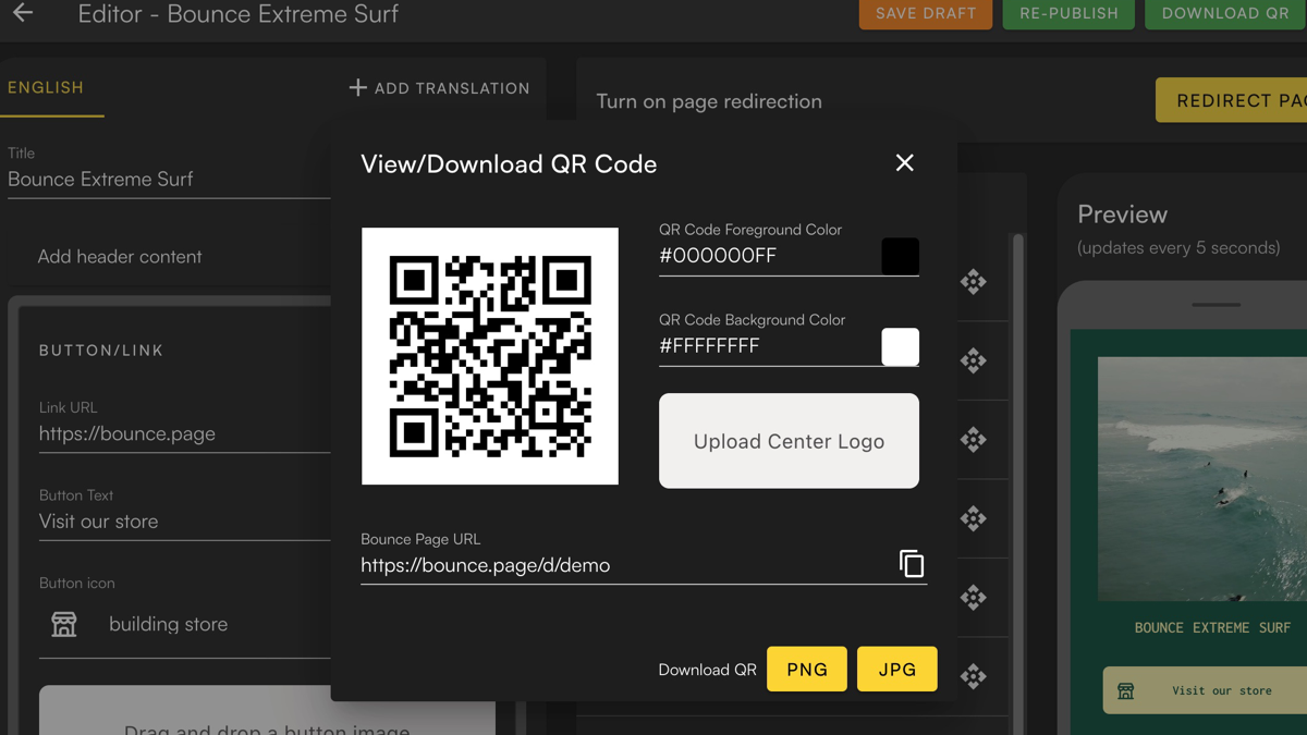 Customizable QR code