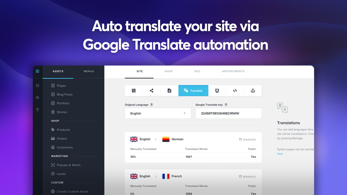 Translate all your content