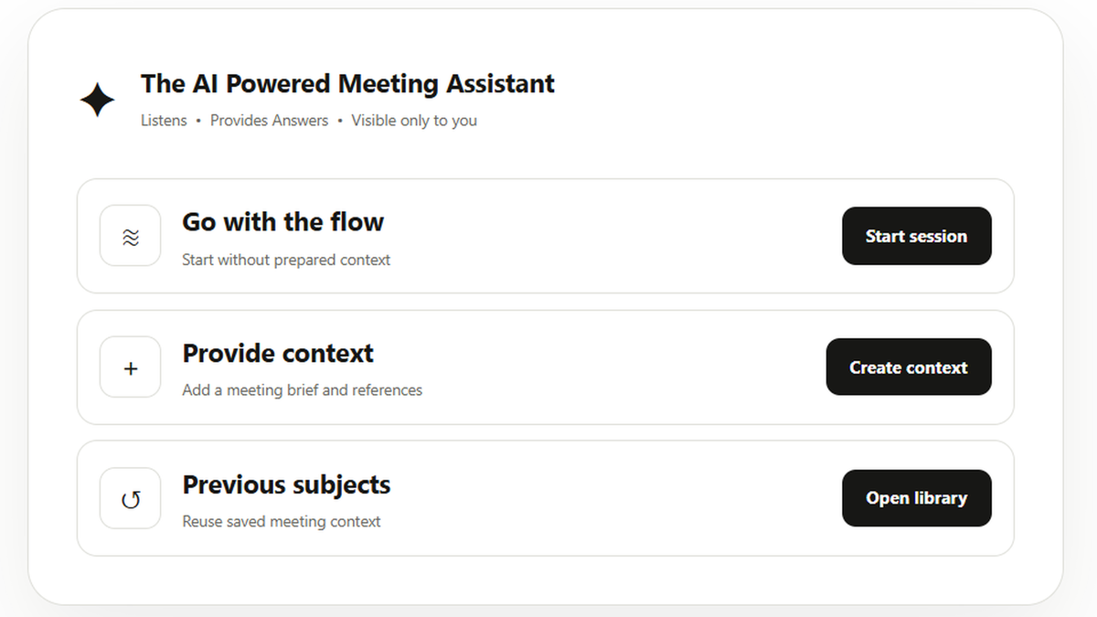 Start the meeting your way