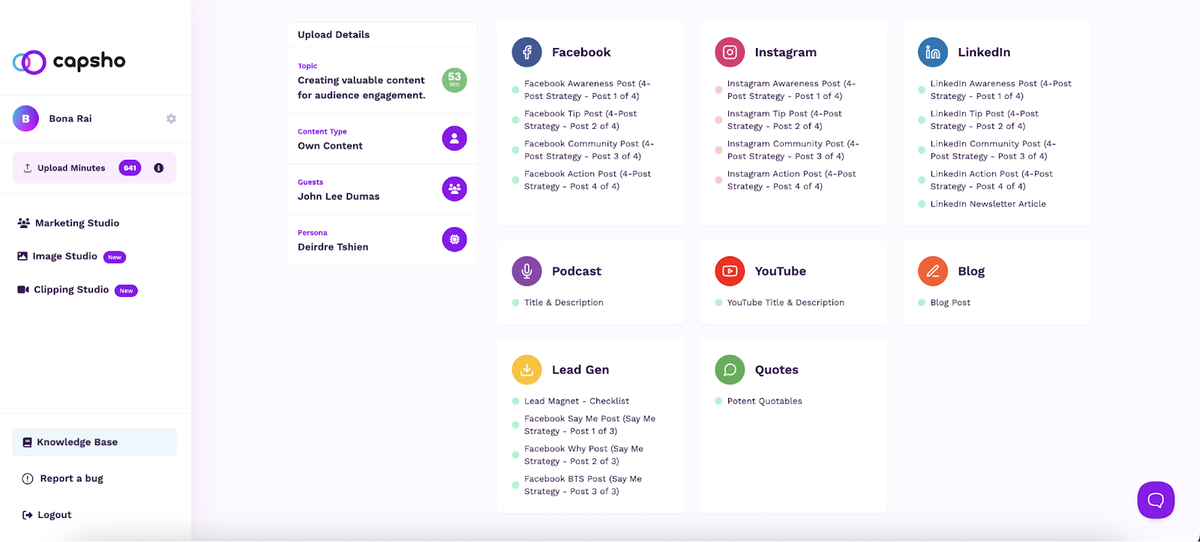 Turn recordings into written content
