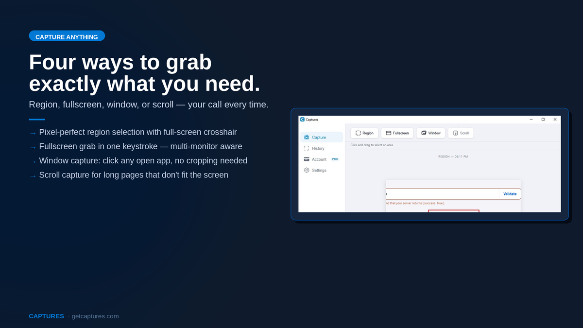 Capture anything on your screen