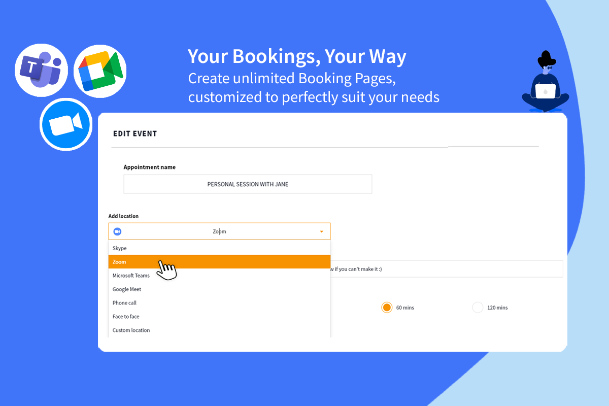 Booking page