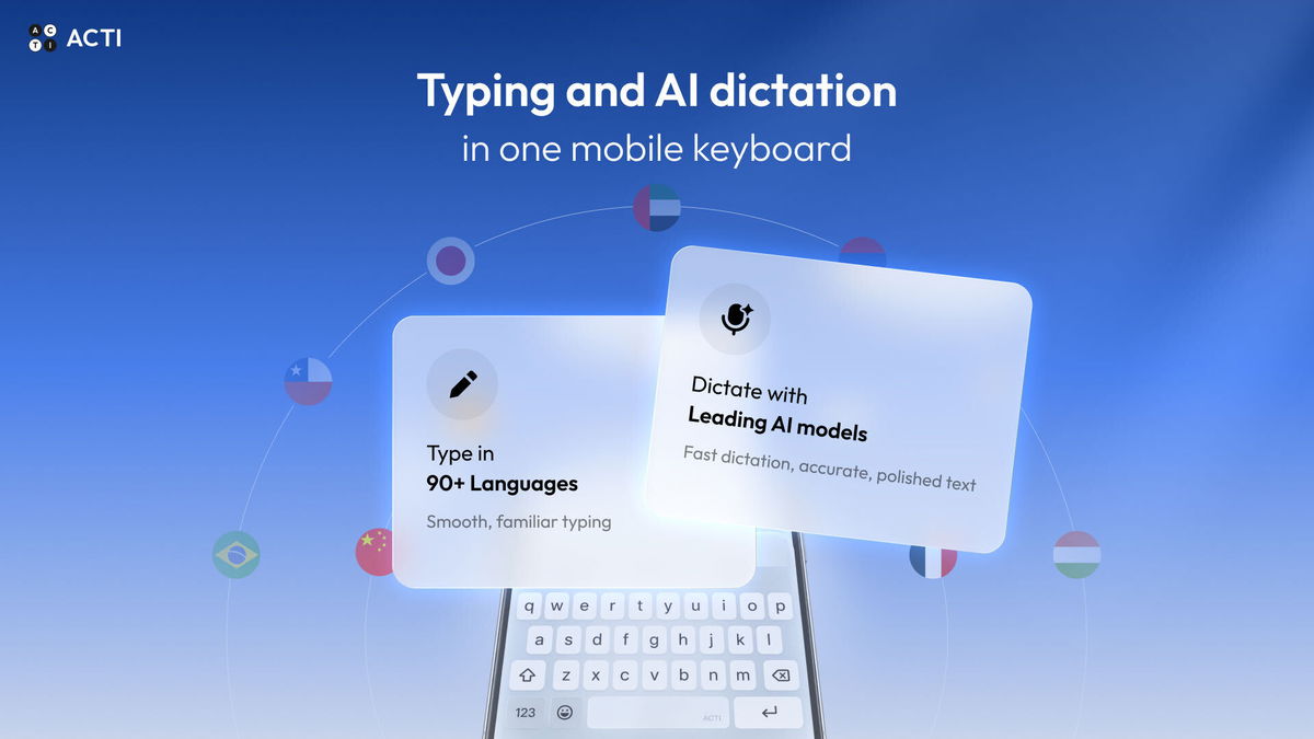 Typing and AI dictation