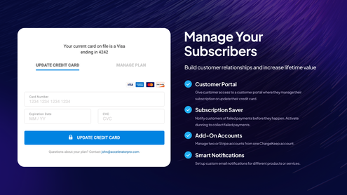 ChargeKeep - Plus Exclusive - Sell payments and subscriptions | AppSumo