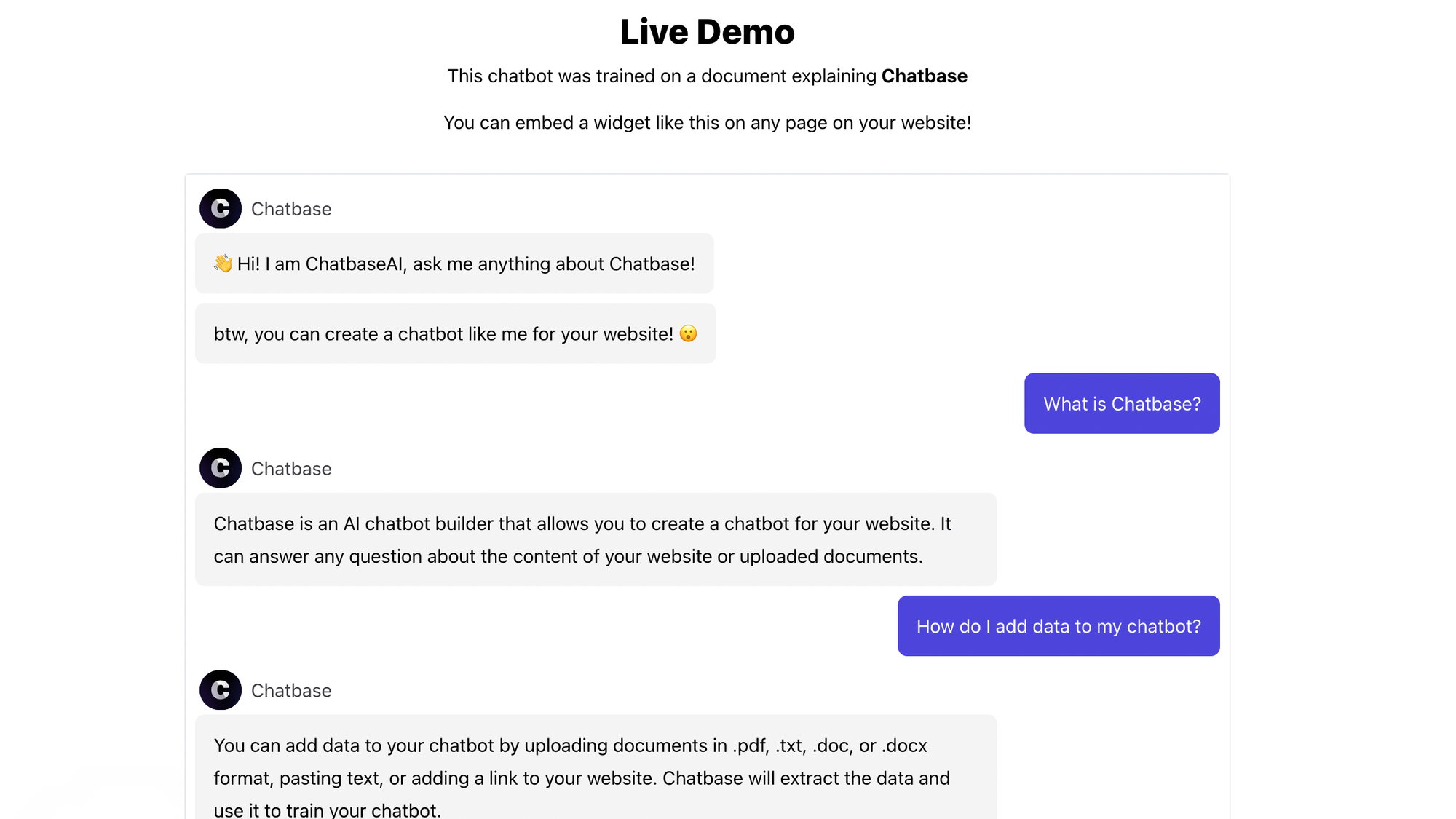 Share chatbot