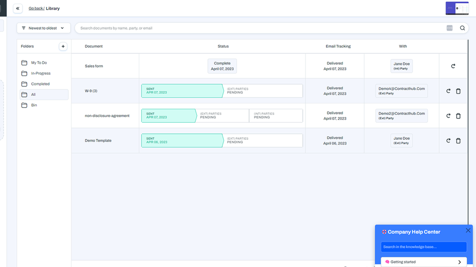 ContractHub - Create contracts & get e-signatures | AppSumo