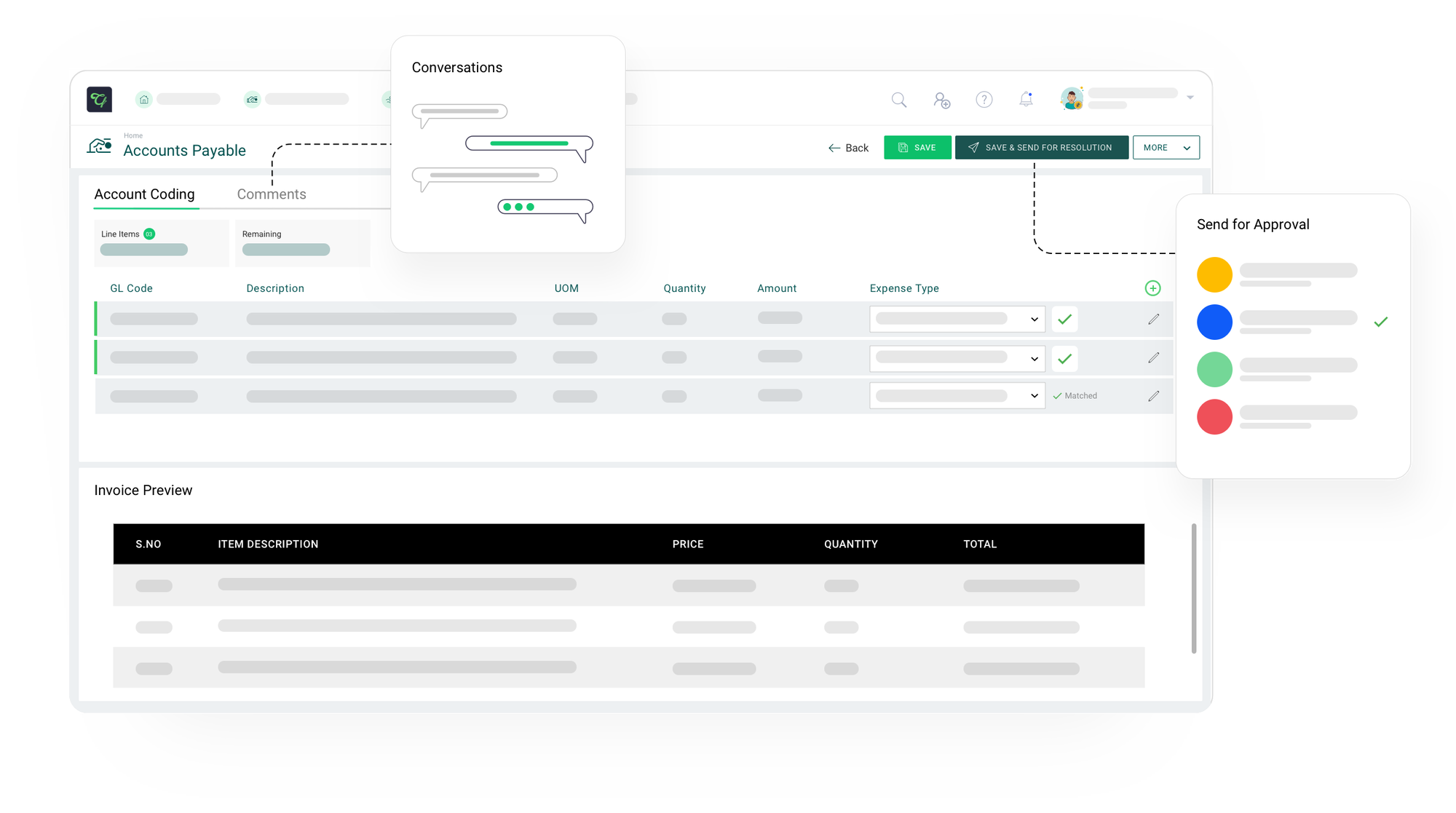 Accounts Payable page