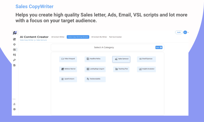 Sales Copywriter