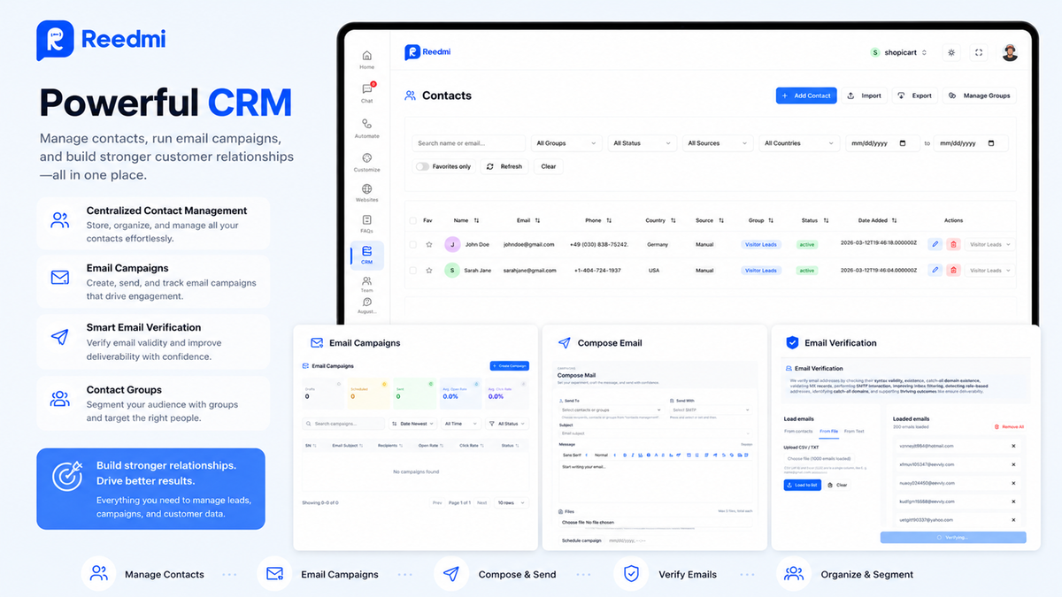 Built-in CRM