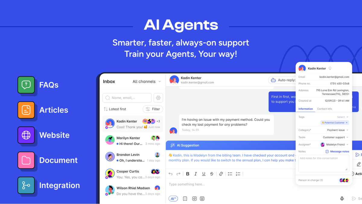 Provide 24/7 customer support