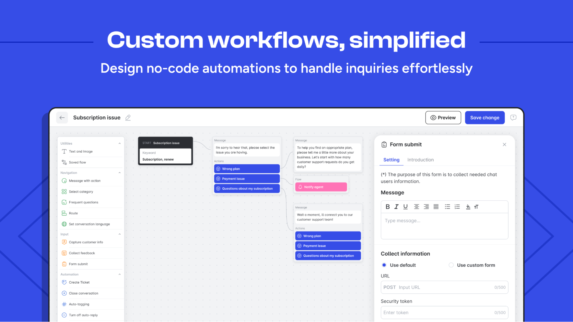 Automation builder