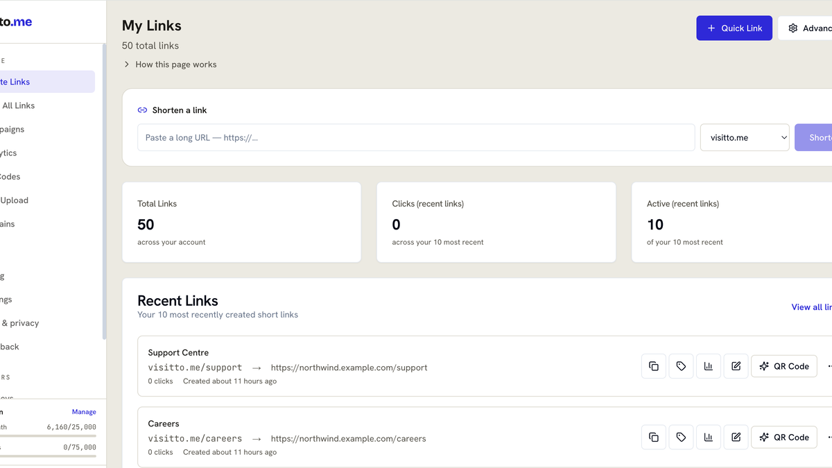 Quick Custom Links & Direct Bulk Uploads with UTM and Unique Parameters