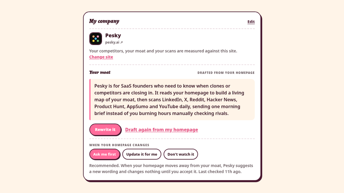 Start from your own site, not a keyword list