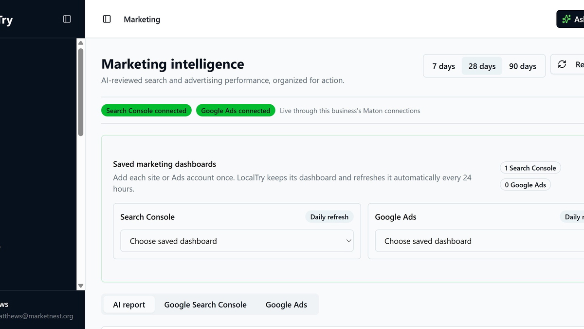 See what search and ads need next
