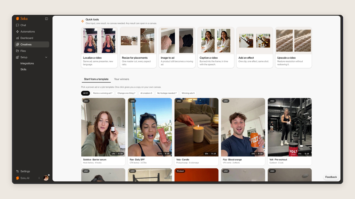 Turn a winning ad into the next batch
