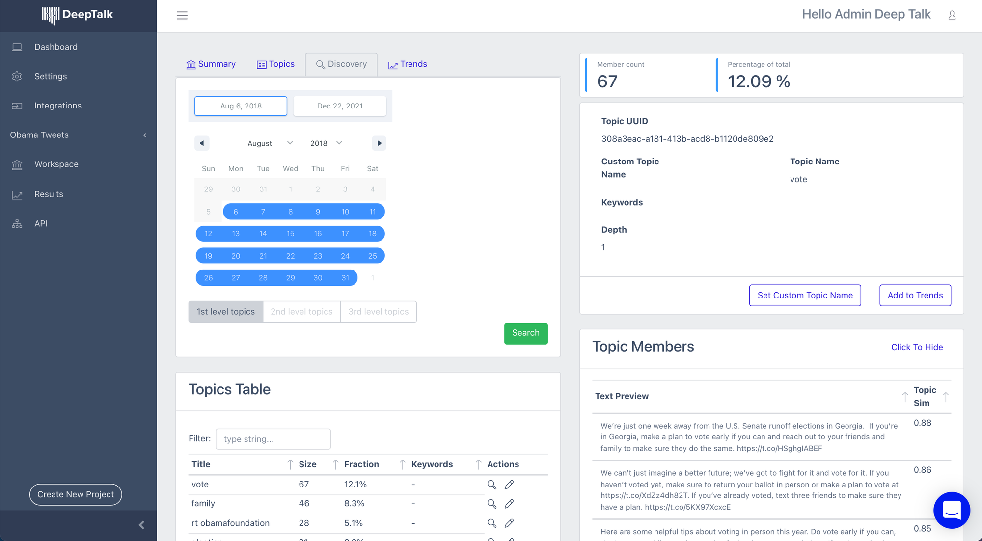 Topic tracking