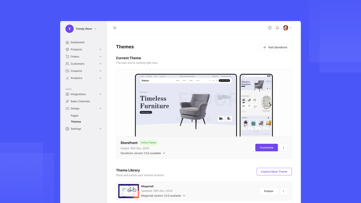 Design any kind of store