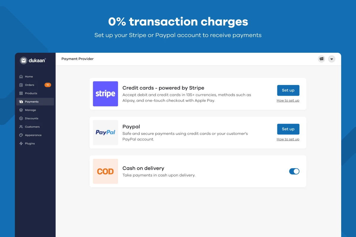 No Transaction Fees