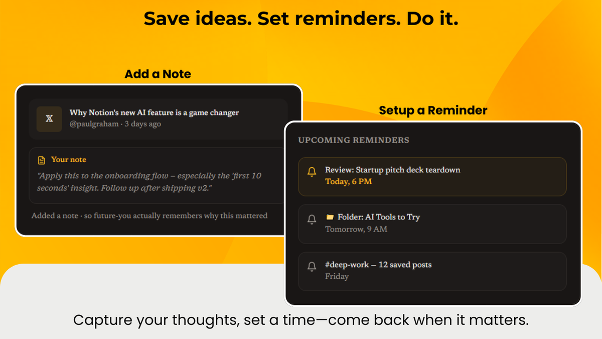 Add a Note and Setup a Reminder