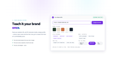Pin Generator automatic brand analysis screen. thumbnail