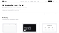 UI prompts for AI thumbnail