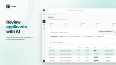 Role.so applicant dashboard showing filters, candidate statuses, and AI analysis results in one centralized inbox. thumbnail