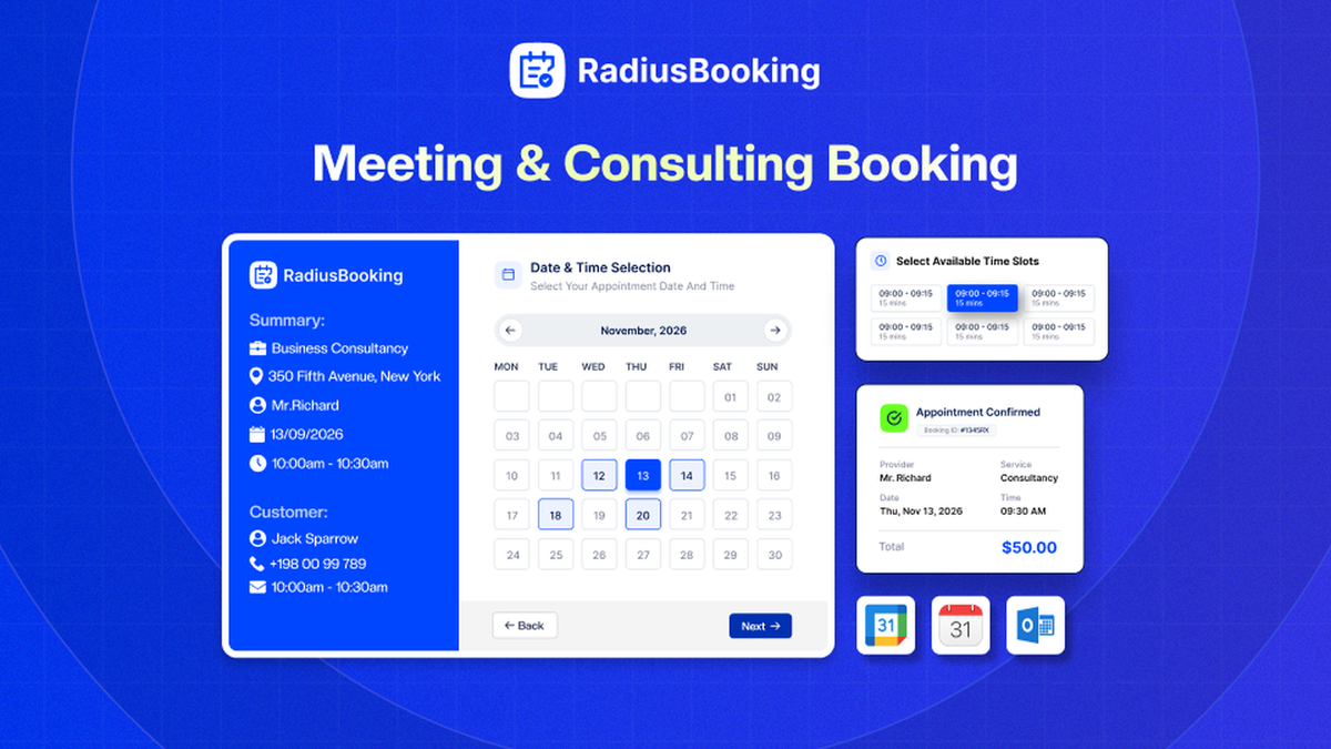 Appointments, Events & Meetings