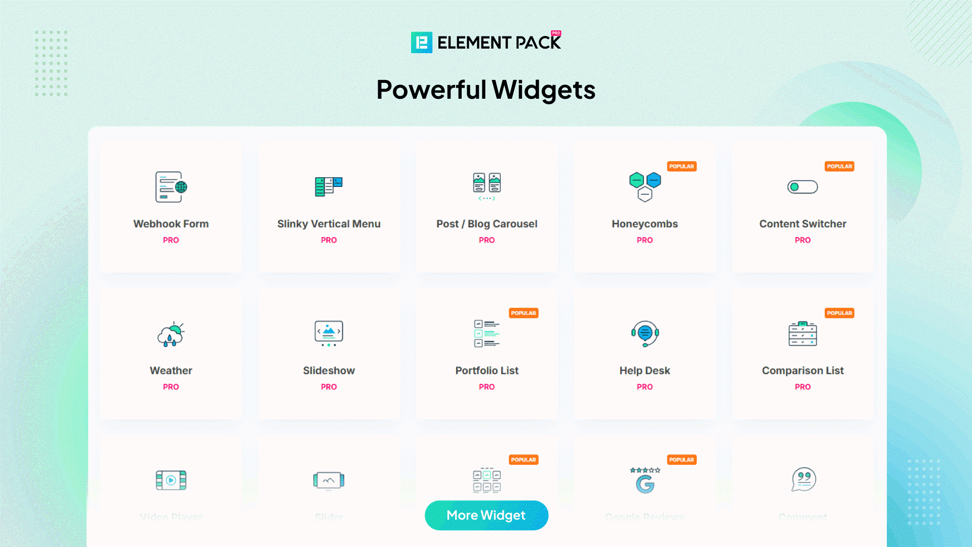 Widgets