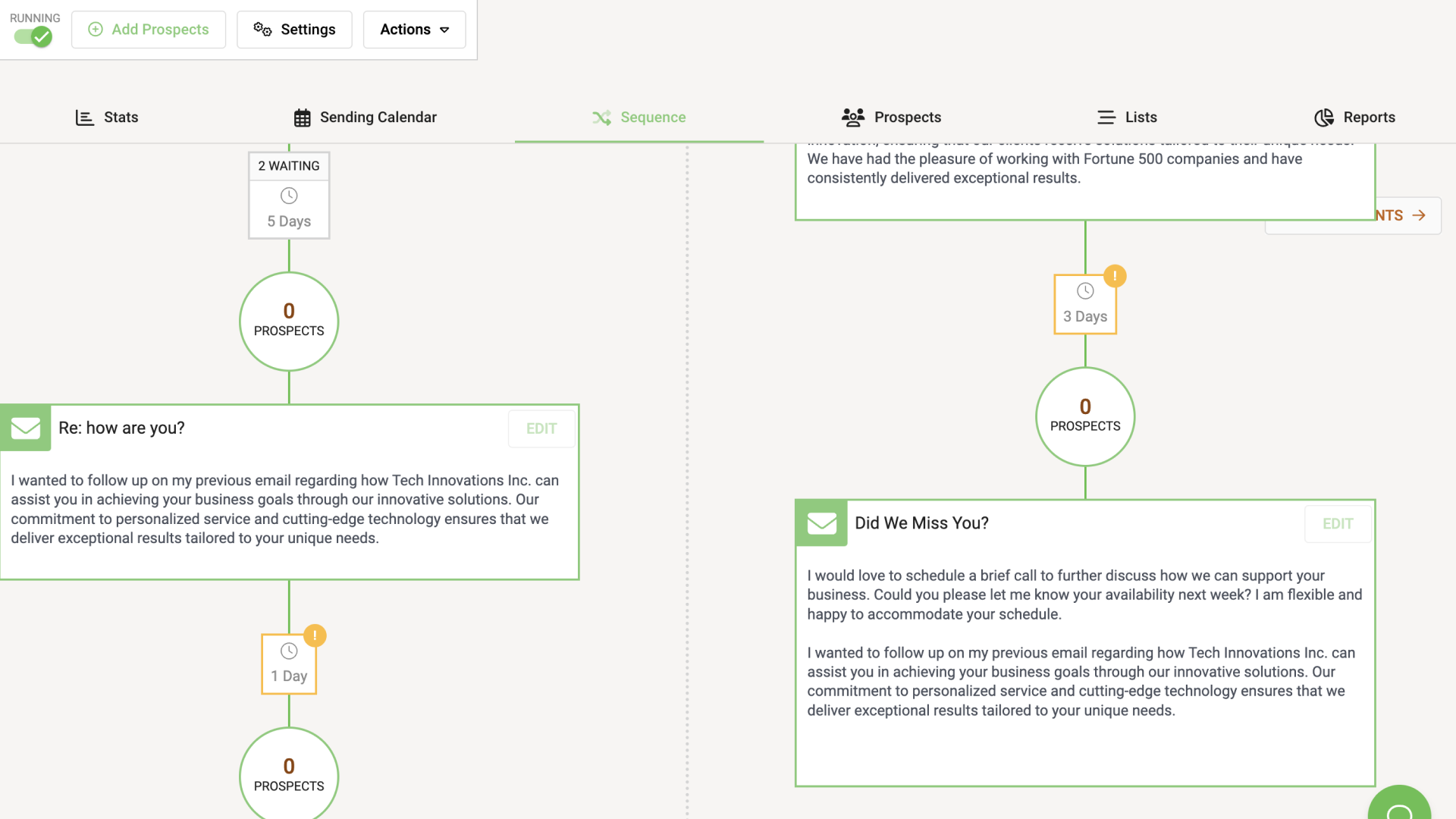 Automated email follow-ups