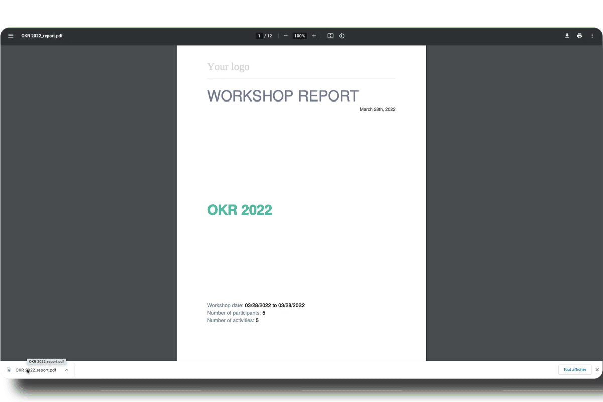 Workshop report