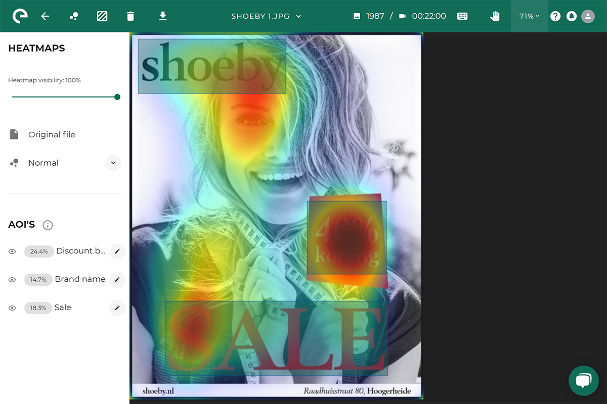 Design visual heatmap