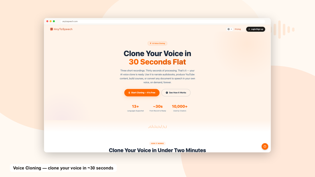 Clone your voice