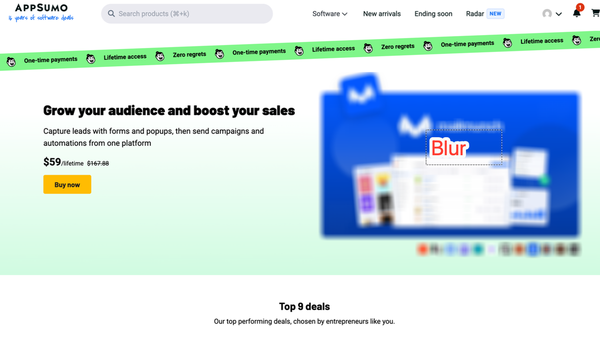 Blur Area