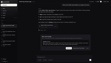 Jarvis chat that wrote a page from client feedback, with an Allow once, Always allow or Deny card before a Slack post thumbnail