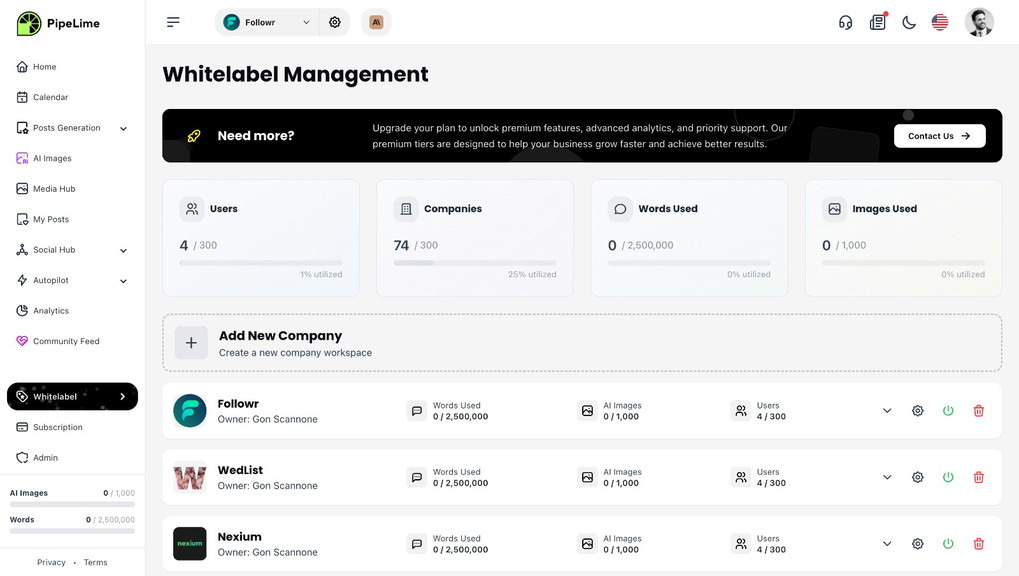 White label solution getting start
