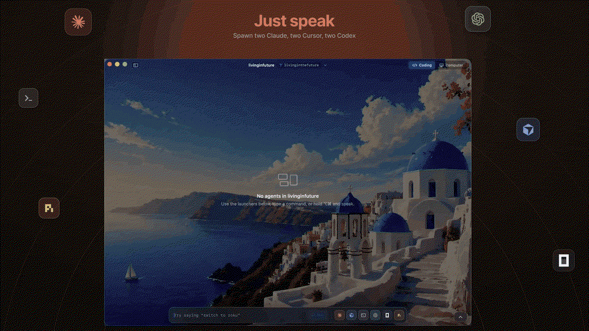voice first agentic development environment