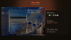 change tile opacity or background blur based on need thumbnail