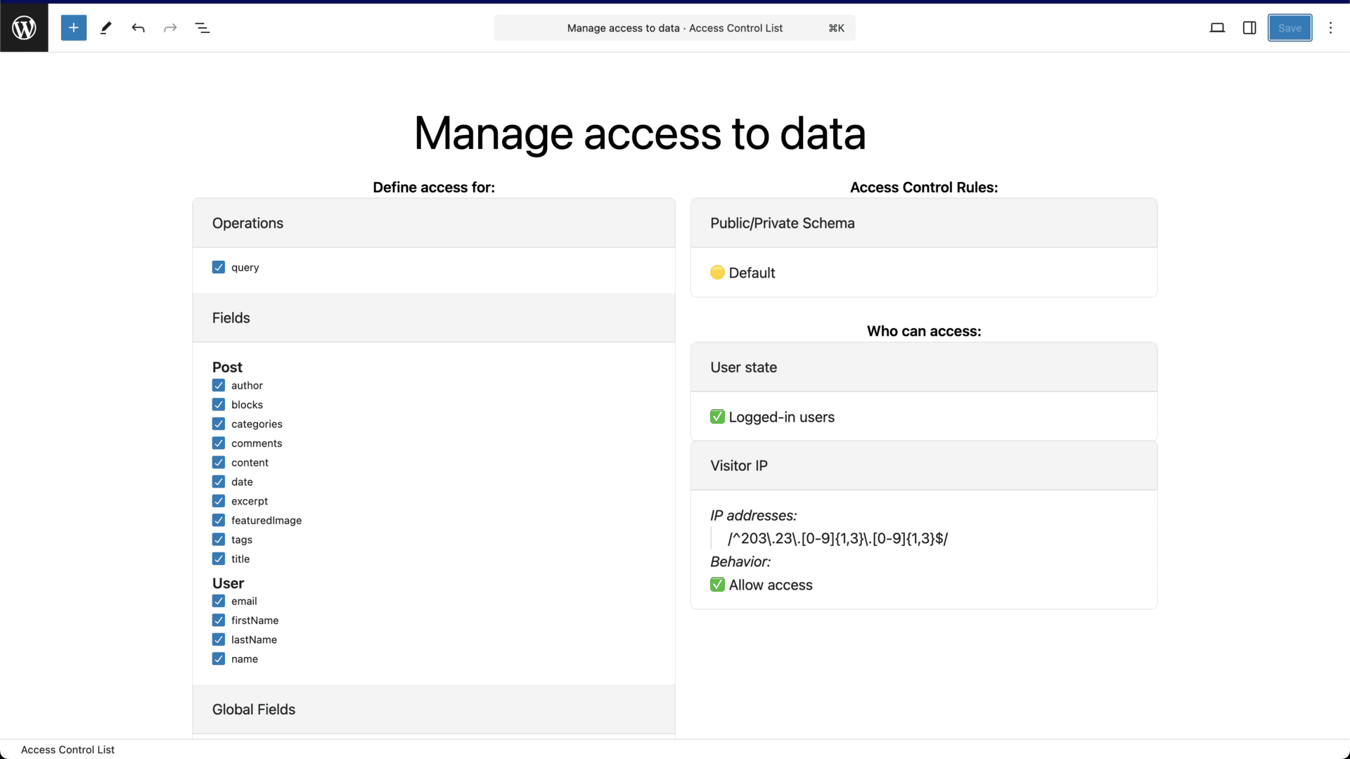 Data access