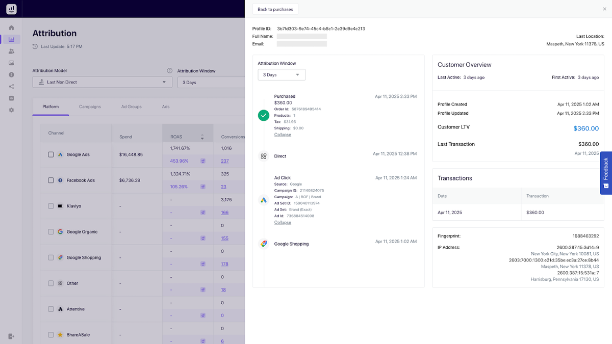 Advanced ad tracking and attribution