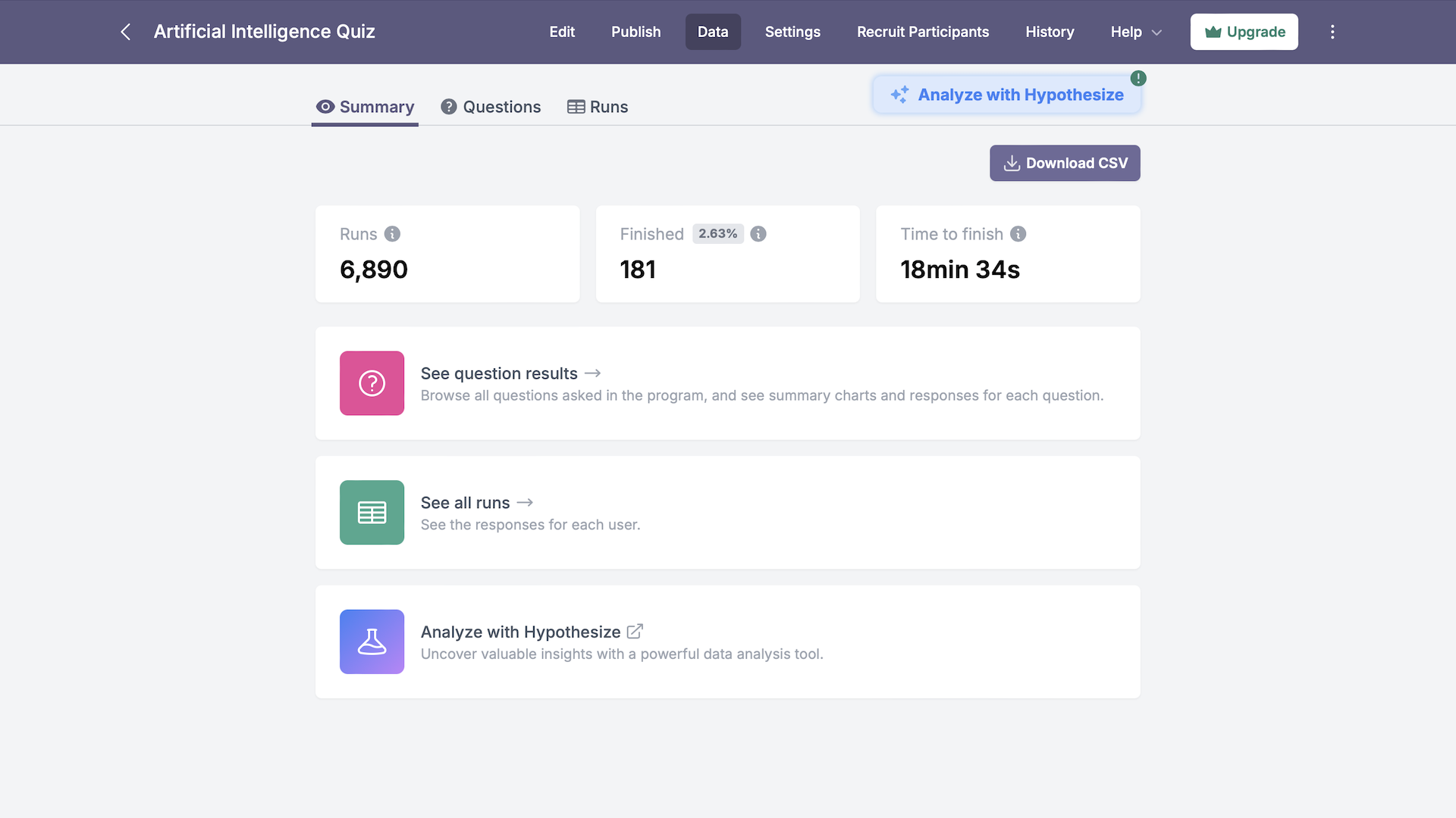 Automatically collect data